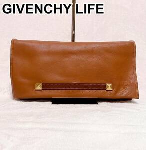 GIVENCHY LIFE ジバンシー レザー セカンドバッグ クラッチバッグ 男女兼用 ユニセックス