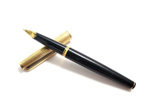 ■【ジャンク品】MONTBLANC/モンブラン 万年筆 227 ペン先 750 筆記用具 文房具 ステーショナリー (43945TS2)