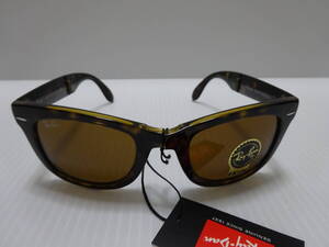 新品★レイバン【Ray-Ban】男女兼用★折り畳みタイプ★サングラス★ブラウン★RB4105 710★イタリア製★特価品★送料込★R-62