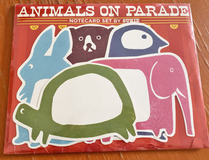 洋書 Animals on Parade by Sukie 可愛い動物たちのカードセット 未開封