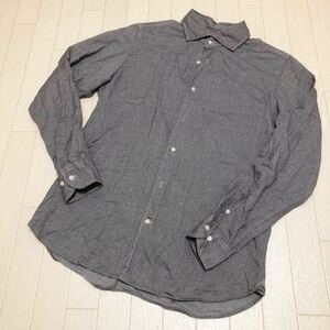 和49★ GREEN LABEL RELAXING グリーンレーベルリラクシング 長袖 ボタンシャツ XL メンズ グレー ユナイテッドアローズ UNITED ARROWS