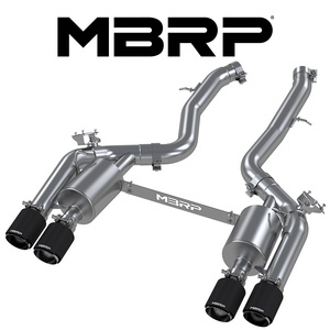 MBRP 2018-2023 BMW M2 コンペティション 3.0L 2U30 レゾネーターバック エキゾースト バルブ付 カーボンファイバーTip 正規輸入品