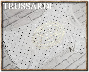 ☆TRUSSARDI　トラサルディ　プリント入り水玉カットソー　白☆