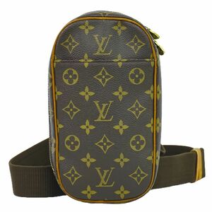 本物 ルイヴィトン LOUIS VUITTON LV ポシェットガンジュ モノグラム ボディバッグ ショルダーバッグ ブラウン M51870