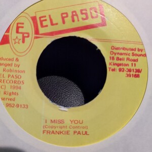 Frankie Paul / I Miss You Fight Back 同オケ 90s Dancehall Garnet Silk