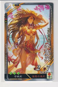 三国志大戦6　晋　6弾　EX (R)　辛憲英　魅惑の美肌　守城術　コレクション用 b