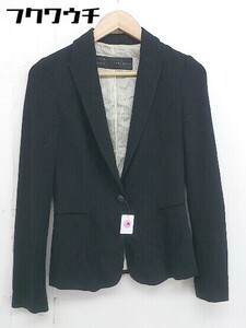 ◇ ZARA BASIC ザラ ベーシック 長袖 テーラード ジャケット サイズEUR XS USA XS MEX 24 ブラック レディース