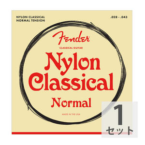 フェンダー Fender Nylon Acoustic Strings 100 Clear/Silver Tie End Gauges 028-043 クラシックギター弦