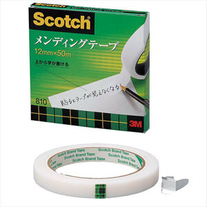 まとめ得 【10個セット】 3M Scotch スコッチ メンディングテープ 12mm×50m 3M-810-3-12X10 x [2個] /l