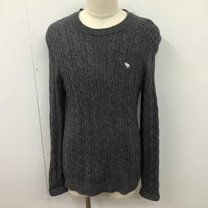 ABERCROMBIE&FITCH M アバクロンビーアンドフィッチ ニット、セーター 長袖 Knit Sweater 灰 / グレー / 10123893