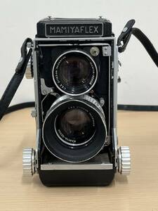 【2843】MAMIYA FLEX マミヤフレックス 二眼レフ 二眼カメラ Mamiya 105mm f/3.5 DS 二眼レンズ付き　動作未確認