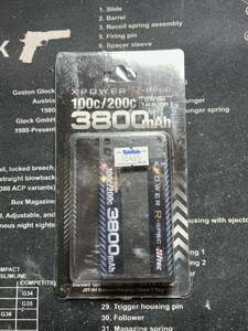 ハイテック　XPOWER R SPEC 100c 200c 3800mAh 7.4V ショートリポ　バッテリー 検) TRF421 IF14 MTC2 A800 MS1.0 BD12 ウルトラ