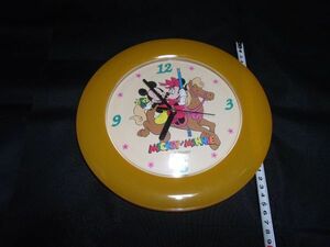 ミッキー＆ミニー　ディズニー　MICKET and MINNIE Disney 壁掛け時計　　ジャンク品です。