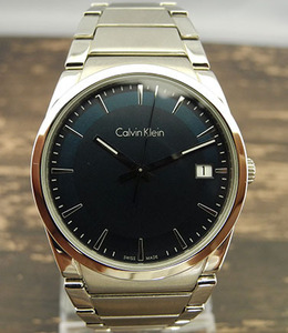 カルバン クライン CALVIN KLEIN CK STEP ステップ K6K3114L 　青緑　 38mm　中古美品　元箱　クオーツ　メンズ