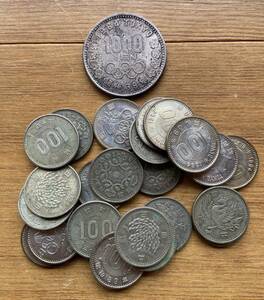 東京オリンピック千円銀貨と100円銀貨24枚まとめて　保証品