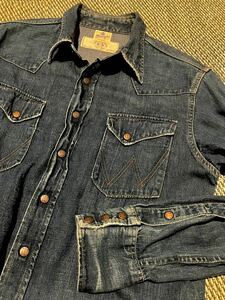 ★ Wrangler×BEAMS PLUSビームスプラスデニムウエスタンシャツ M