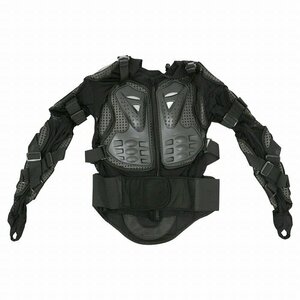 バイクウェア ボディープロテクター インナー Lサイズ ブラック 黒 プロテクタージャケット 長袖 セーフティージャケット 『TYPE_2』