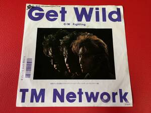 ◆試聴済◆TM Network/ Get Wild / Fighting　【シティーハンター】シングルレコード/07・5H-347　＃V20YY1