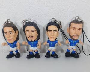 CORINTHIAN　コリンシアン サッカー 選手　イタリア　フットボール　フィギュア ストラップ４種　CANNAVARO/GATTUSO/INZAGHI/DI VAIO