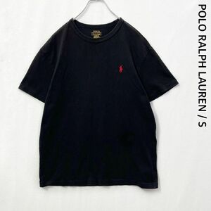 ポロラルフローレン　ヘビーウエイト　クラシックフィット　ポニー刺繍　半袖Tシャツ　黒　Mサイズ相当　POLO RALPH LAUREN