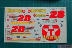 Havoline 28 フォードサンダーバード 1/24 ステッカーセット