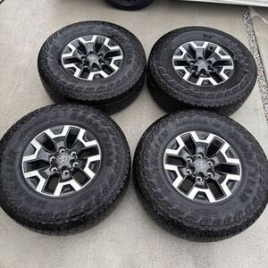 売切 美品 US トヨタ タコマ TRD offroad 純正ホイール 265/70R16×7J グットイヤー ラングラー ランクル プラド サーフ