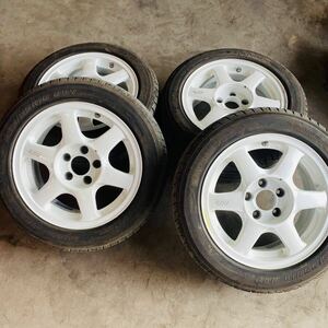 ヨコハマ　AVS VS6 AVS16-1 AVS16-2 7j,8j オフセット30、35 ヨコハマ　グランドピックスmr7 225/50r16 205/55r16