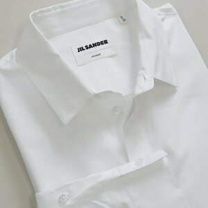 JIL SANDER ◆ MONDAY 比翼 コットンポプリン 長袖 シャツ 白 サイズ39 ( M～L ) ジルサンダー ◆12/ZZ2