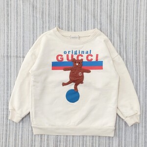 ★良品★GUCCI/グッチ＊くまさん＊ロゴ入り＊トレーナー＊8Y/130cm