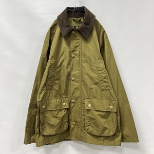 Barbour/バブアー/BEDALE SHAPE MEMORY/ビデイル シェイプメモリー/襟コーデュロイ切り替え/ナイロンジャケットコート/オリーブ/1901112