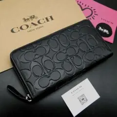 新作　新品　COACH　長財布　メンズ