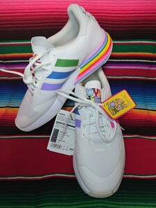 adidas Originals ZX 1K Boost Pride アディダス ブーストプライド ゼットエックス 新品 未使用 US10.5 28.5cm GW2418 ホワイト レインボー