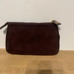 フェンディ　FENDI ポーチ　スウェード　ブラウン