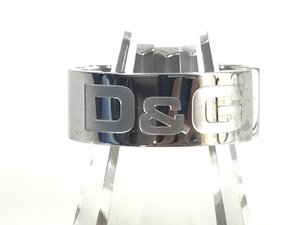 ドルチェ&ガッバーナ　D＆G　ロゴ　リング　指輪　サイズ18号　シルバーカラー　YAS-11567