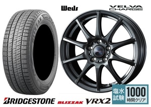 取寄せ品 WEDS チャージ 6.0J+43 5H-100 ブリヂストン BLIZZAK VRX2 22年 195/65R15インチ 10 20系 ウィッシュ オーパ インプレッサG4