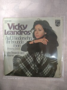 Vicky Leandros ヴィッキー・レアンドロスEPレコード Auf wieder sehn,ihr Freunde mein Meine Freunde sind die Trume