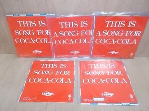 epr4786　【未確認】　矢沢永吉/THIS IS SONG FOR COCA+COLA　EP5枚セット