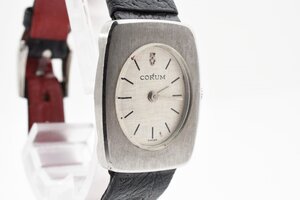 コルム 27279 スクエア シルバー クォーツ レディース腕時計 CORUM　