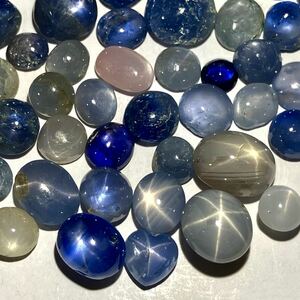 ≪天然スターサファイアおまとめ 52ct≫s約10.4g ルース 裸石 宝石 ジュエリー jewelry star sapphire コランダム