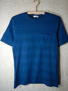 to6531　a.v.v HOMME　アーヴェヴェ　半袖　tシャツ　胸ポケット　ボーダー生地　デザイン　人気　送料格安