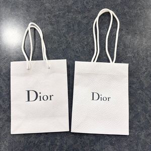 ■送料無料■新品■Christian Dior クリスチャン ディオール ギフト ボックス ショッパー 2枚 紙袋 ロゴバック ショップ袋