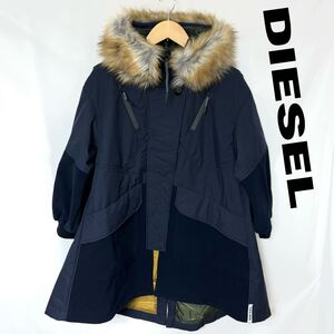 DIESEL ディーゼル 異素材 切り替え スイッチ オーバー モッズコート 高機能 SYMPATEX THERMORE レディース コート オーバーサイズ XXS M L