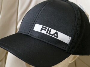 SFA36★秋冬★サンプル品★FILA GOLF★フィラゴルフ★暖か！！裏起毛キャップ★BK