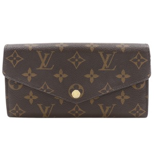 LOUIS VUITTON ルイ・ヴィトン ポルトフォイユ・サラ M62235 長財布 モノグラムキャンバス 茶 レディース【I211824208】中古