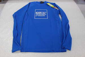 ★JETPILOT　LOGO S１５　Ｌ/S　ラッシュガード　BLUE　Ｍ