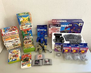 高崎店【現状品】r12-41 ニンテンドー NINTENDO64 本体 NUS-001 ソフト 周辺機器 まとめ マリオ ポケモンスタジアム 星のカービィ64 その他