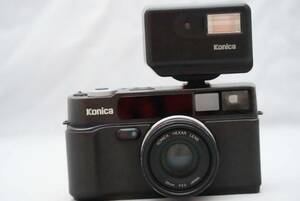 ☆部品取り・研究用☆ コニカ ヘキサー 35㎜ F=1:2　KONICA HEXAR 35 2 ブラック　コニカ HX-14 オート付き 超希少なフィルムカメラ 