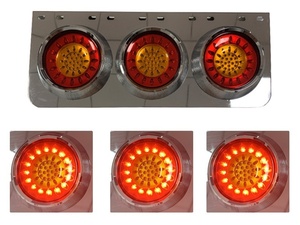 3連テールライト [620x255 ]左右セット高品質 テールランプ トラックテールライト LEDテールランプ LEDコンビネーション