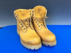 Timberland EST 1973 ティンバーランド ハイカットブーツ 27.5cm イエローブーツ ベーシック キャメル シューズ 靴 ヌバック 管43465497