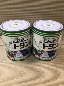 トタン屋根用ニッペ　アクリル　つやあり　赤さび色　2Ｌ×2缶　★